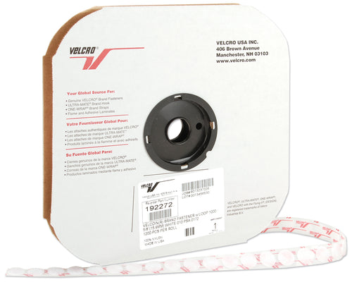 VELCRO(R) Brand Sew-On Loop Coins .625" 1200/Pkg
