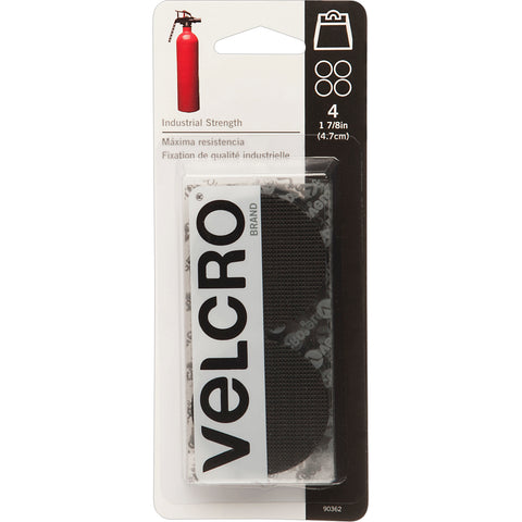 VELCRO(R) Brand Industrial Strength Coins 1.875" 4/Pkg