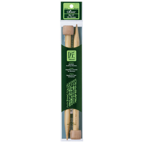 Takumi Bamboo Single Point Knitting Needles 10"