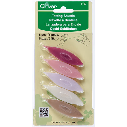 Clover Plastic Tatting Shuttles 5/Pkg