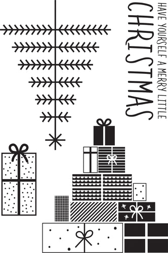First Noel Clear Stamps 6"X4"