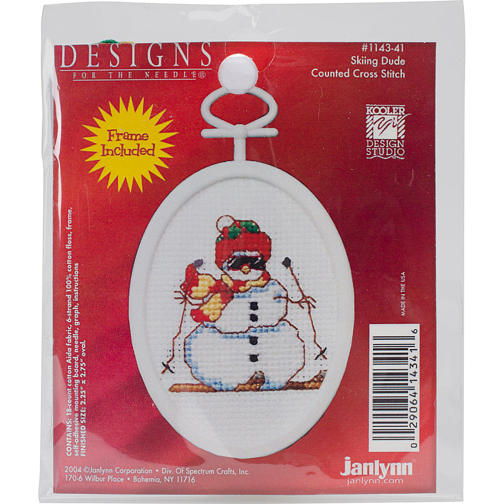 Janlynn Mini Counted Cross Stitch Kit 2.75 Oval-Fox (18 Count