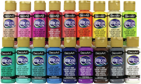 Americana Acrylics Sampler Set 18/Pkg