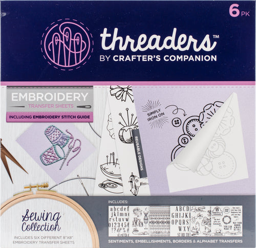 Crafter's Companion Threaders Embroidery Transfer Sheets