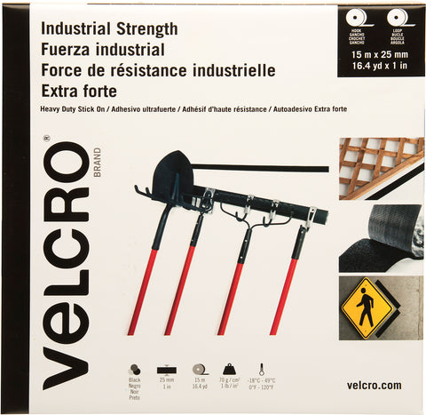 VELCRO(R) Industrial Strength Peel & Stick Tape 25mmX15m