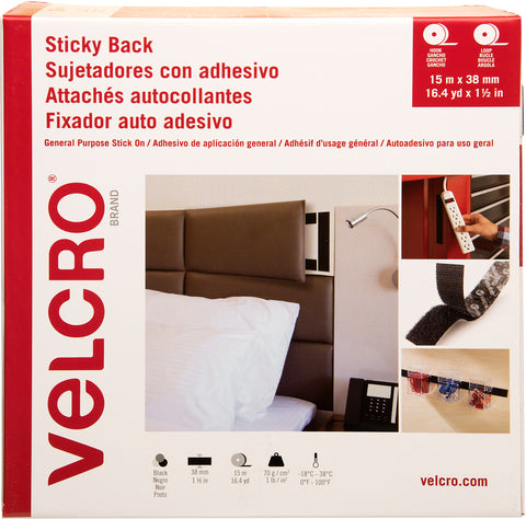 VELCRO(R) Brand Sticky Back Hook & Loop Tape 38mmX15m