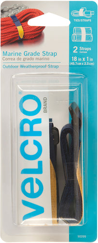 VELCRO(R) Brand All Purpose Marine Grade Straps 1"X18" 2/Pkg