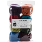 Wistyria Editions Wool Roving 12" .25oz 8/Pkg