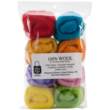 Wistyria Editions Wool Roving 12" .25oz 8/Pkg