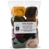 Wistyria Editions Wool Roving 12" .25oz 8/Pkg