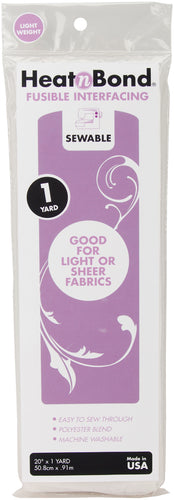Thermoweb HeatnBond Lightweight Iron-On Fusible Interfacing