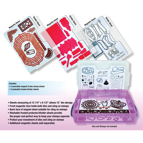 Zutter Magnetic Die & Stamp Storage Refill Sheets 3/Pkg