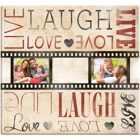 MBI Live Laugh Love Film Strip Post Bound Album 12"X12"