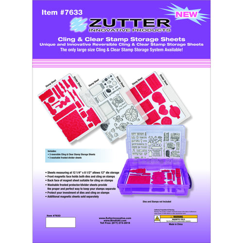 Zutter Cling & Clear Stamp Storage System Refills