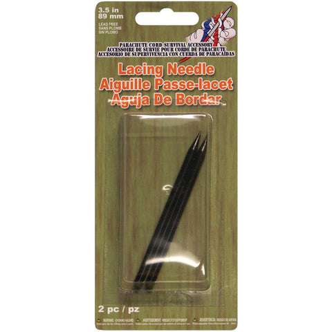 Parachute Cord Lacing Needles 3.5" 2/Pkg