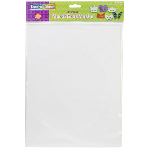 Paper Mardi Gras Masks 24/Pkg