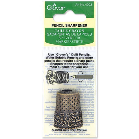 Clover Novelty Thimble Pencil Sharpener