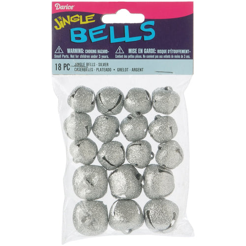 Glitter Jingle Bells 18/Pkg