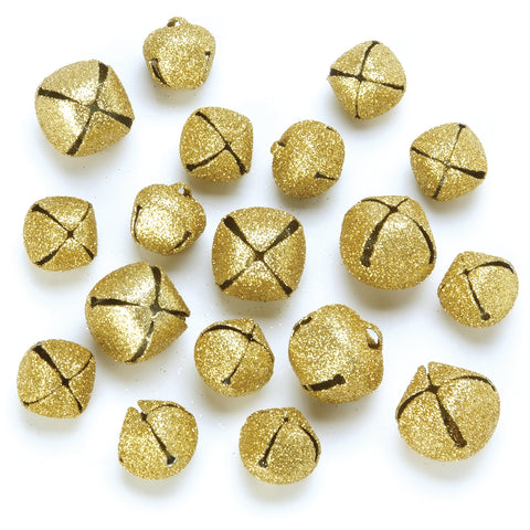 Giltter Jingle Bells 18/Pkg