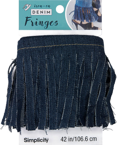 Simplicity Simplicity Denim Iron-On Fringe 4"X42"