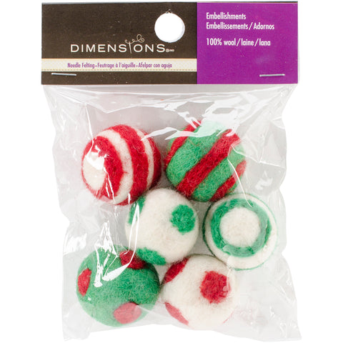 Dimensions Feltworks Holiday Balls