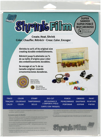 Shrink Film 8.5"X11" 6/Pkg