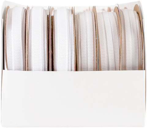 Offray Simply Grosgrain Boxed Ribbon Assortment 24/Pkg