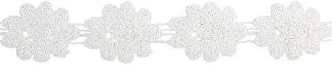 Simplicity Crocheted Floral Trim 1-1/8"X10yd