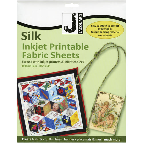 Printed Treasures Ink Jet Fabric Sheets 8.5"X11" 10/Pkg