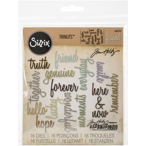 Sizzix Thinlits Dies By Tim Holtz 16/Pkg