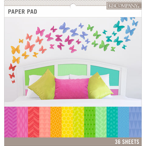 K&Company Basics Single-Sided 12"X12" Paper Pad 36/Pkg