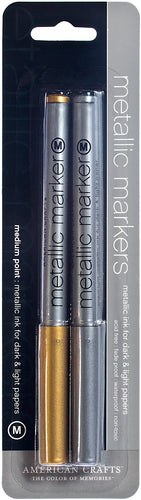 Metallic Markers Medium Point 2/Pkg