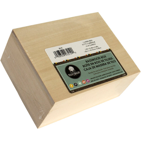 Walnut Hollow Basswood Hinged Classic Box