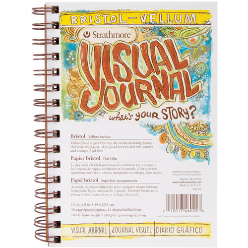 Strathmore Visual Journal Bristol Vellum 5.5"X8"