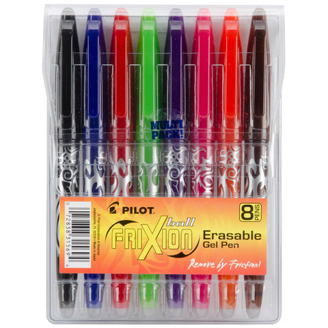 Pilot FriXion Ball Erasable Gel Pens 8/Pkg