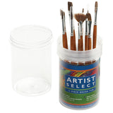 Pro Art Artist Select Short Handle Brush Tub Assortment 12/P
