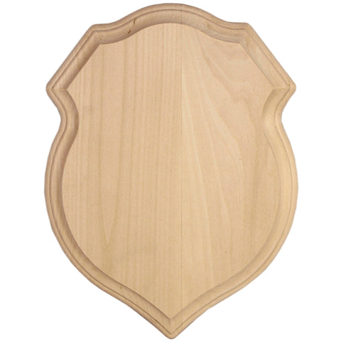 Basswood Shield Plaque