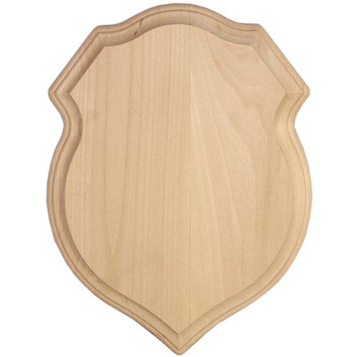 Basswood Shield Plaque
