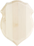 Basswood Shield Plaque