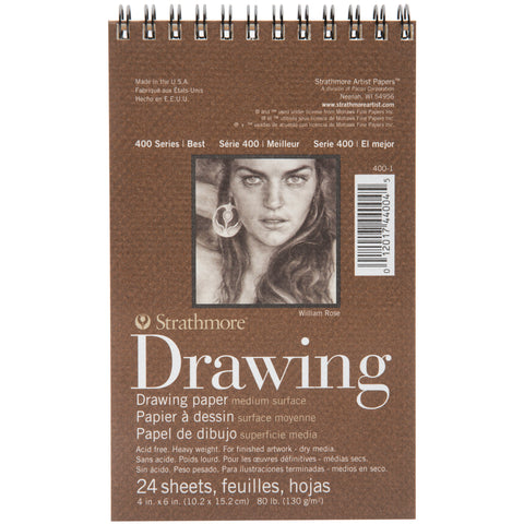 Strathmore Medium Drawing Spiral Paper Pad 4"X6"