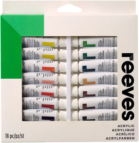 Reeves Acrylic Paints 10ml 18/Pkg