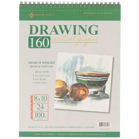 Spiral Drawing Paper Pad 8"X10"