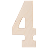 Baltic Birch University Font Letters & Numbers 5.25"