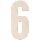 Baltic Birch University Font Letters & Numbers 5.25"
