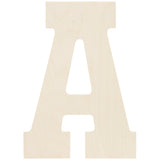 Baltic Birch Collegiate Font Letters & Numbers 13"
