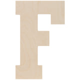 Baltic Birch Collegiate Font Letters & Numbers 13"