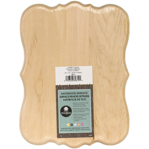 Basswood Classic Plaque