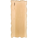 Basswood Rustic Rectangle Plaque