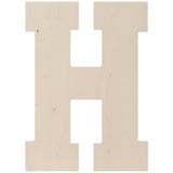 Baltic Birch Collegiate Font Letters & Numbers 13"