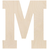Baltic Birch Collegiate Font Letters & Numbers 13"